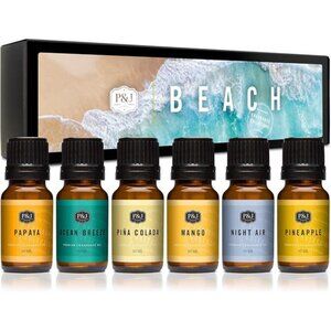 P&J Trading Fragrance Oil Beach Set | Ocean Breeze, Papaya, Pina Colada